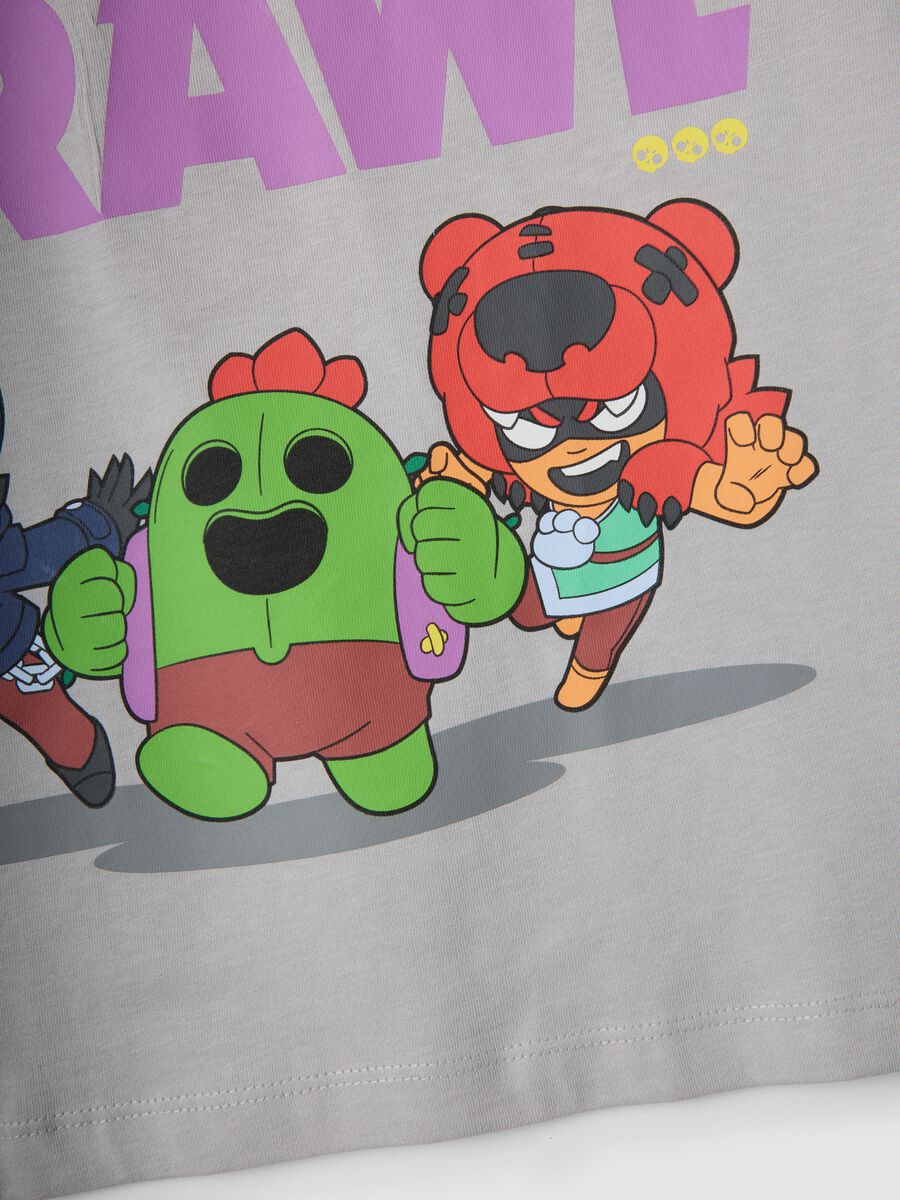 Grey short-sleeve pure cotton T-shirt_3