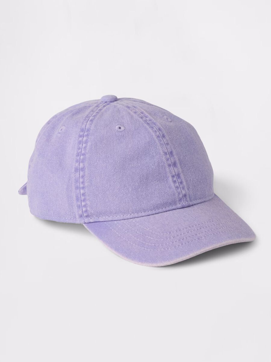 Purple cotton baseball cap_0