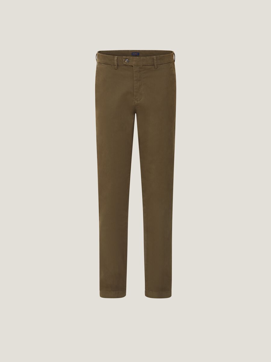 Pantaloni regular fit in twill stretch_3