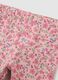 Girls' pink cotton blend set with floral pattern_3