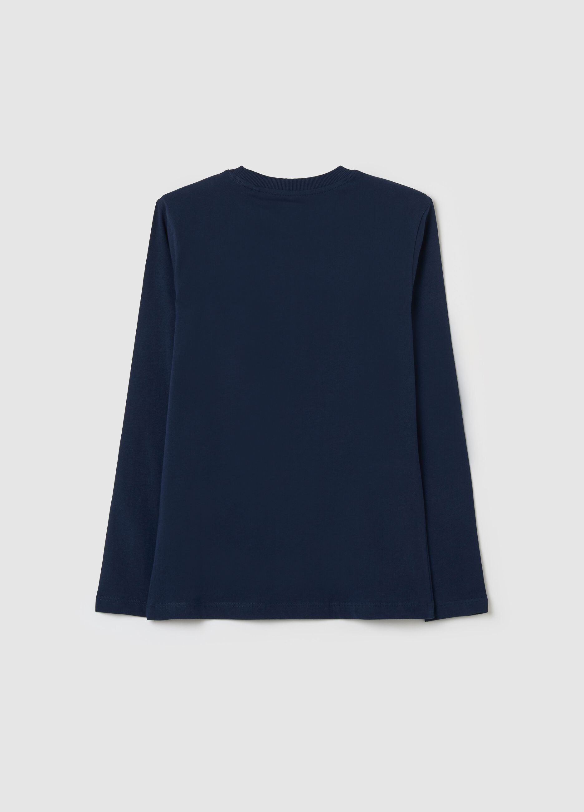 Long-sleeved T-shirt in cotton with print