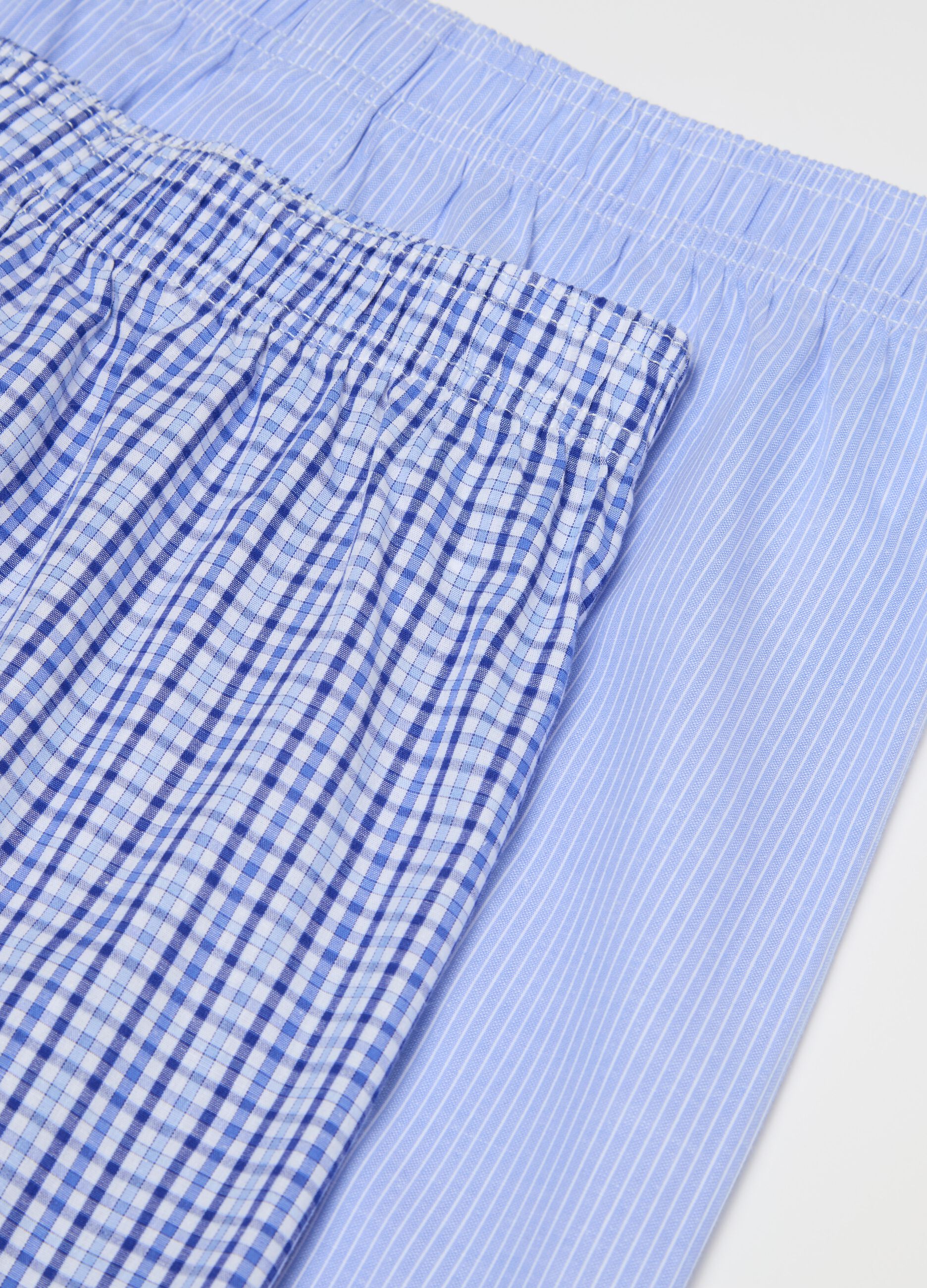 Bipack boxer in tela di cotone