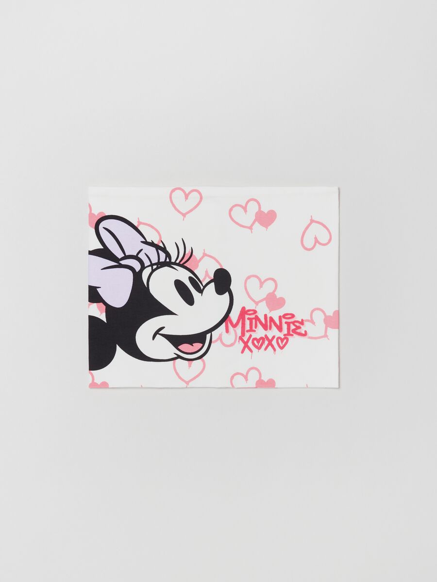 Scaldacollo in jersey con stampa Minnie _0