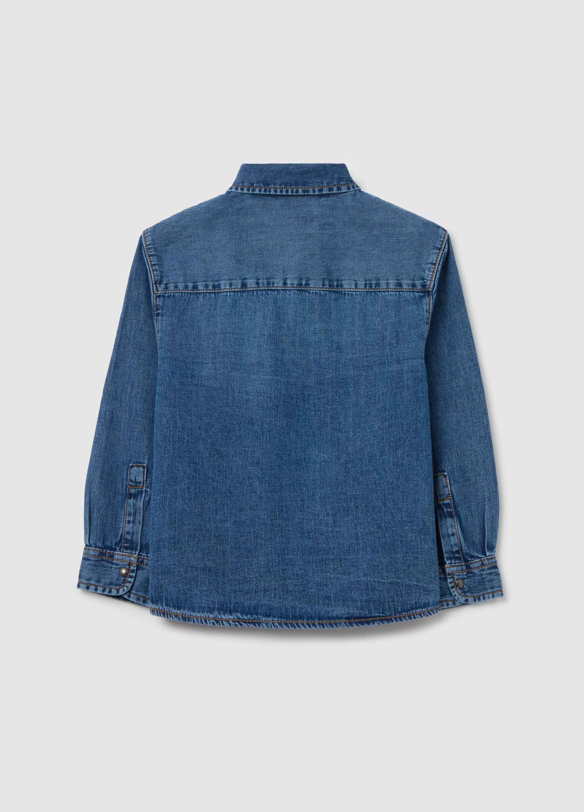 Denim shirt with pockets