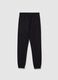 Boys' black pure cotton jogger trousers_1