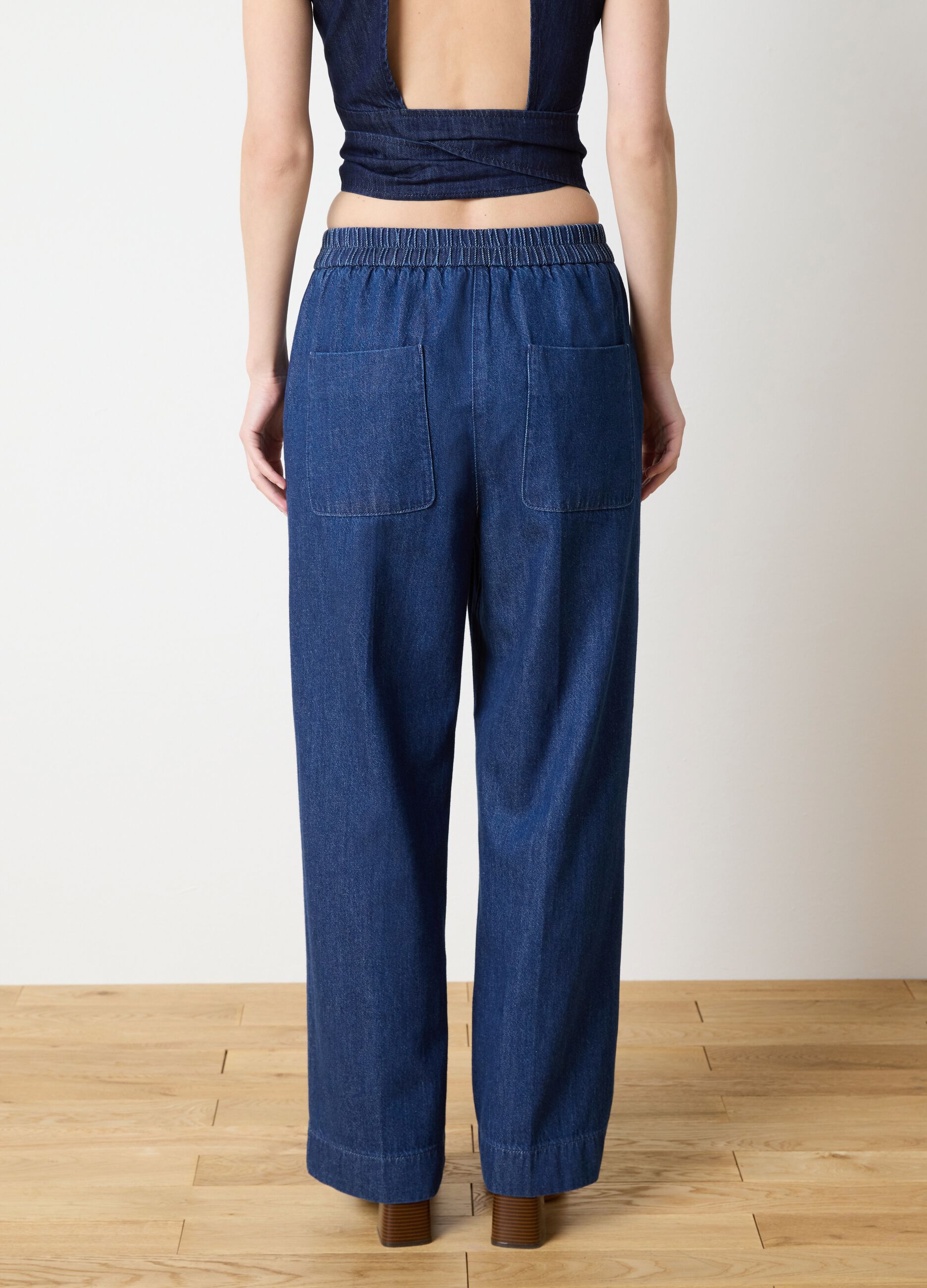 Blue relaxed-fit jeans