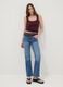 Purple stretch cotton tank top_1
