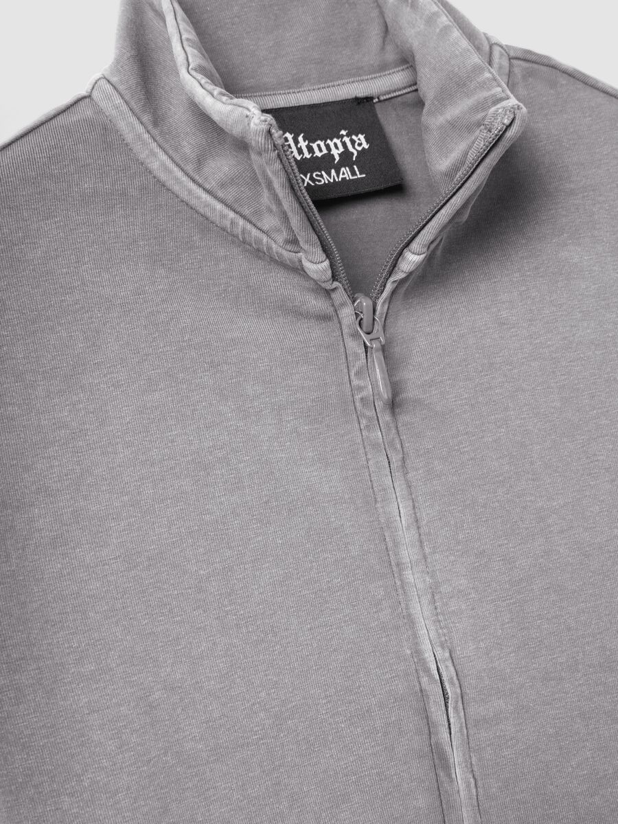 Fitted Full-Zip Vintage Grey _5