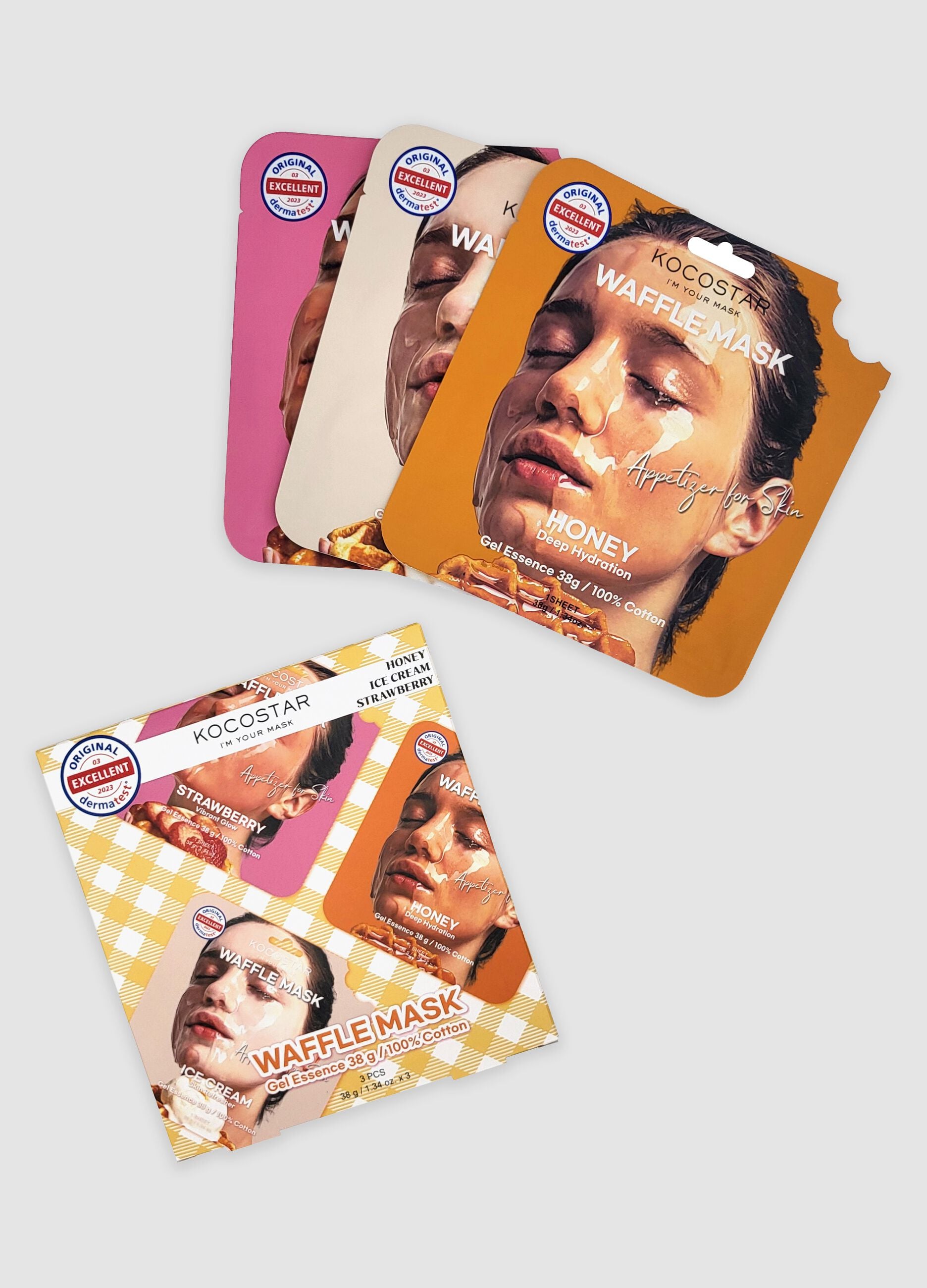 Waffle Mask Kit 3 x 38 g - Korean Beauty Care