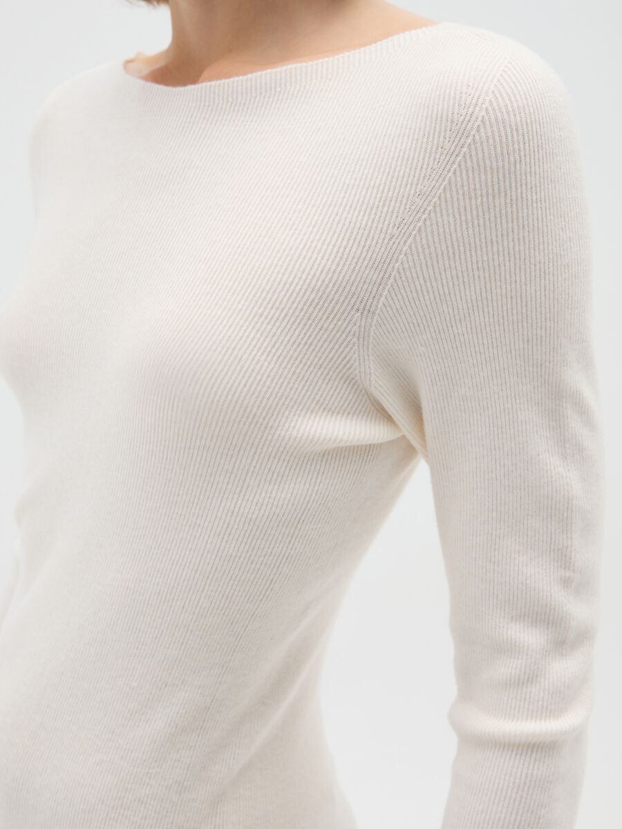 Maglione bianco regular fit_3