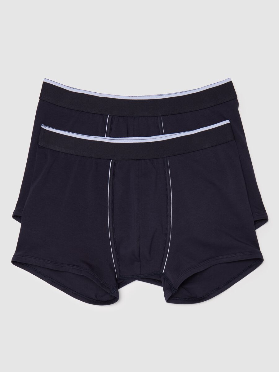 Two-pack boxer shorts in Supima cotton with contrasting piping_4
