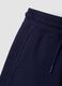Blue pure cotton shorts with elasticated waistband_2