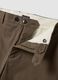Pantaloni chino marroni in twill di cotone elasticizzato regular fit_1