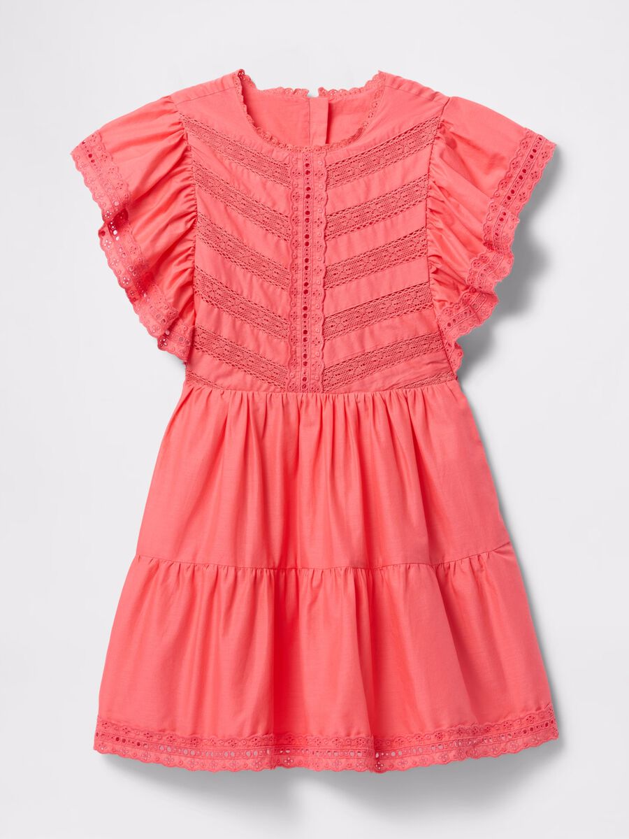 Pink dress with broderie anglaise details_2