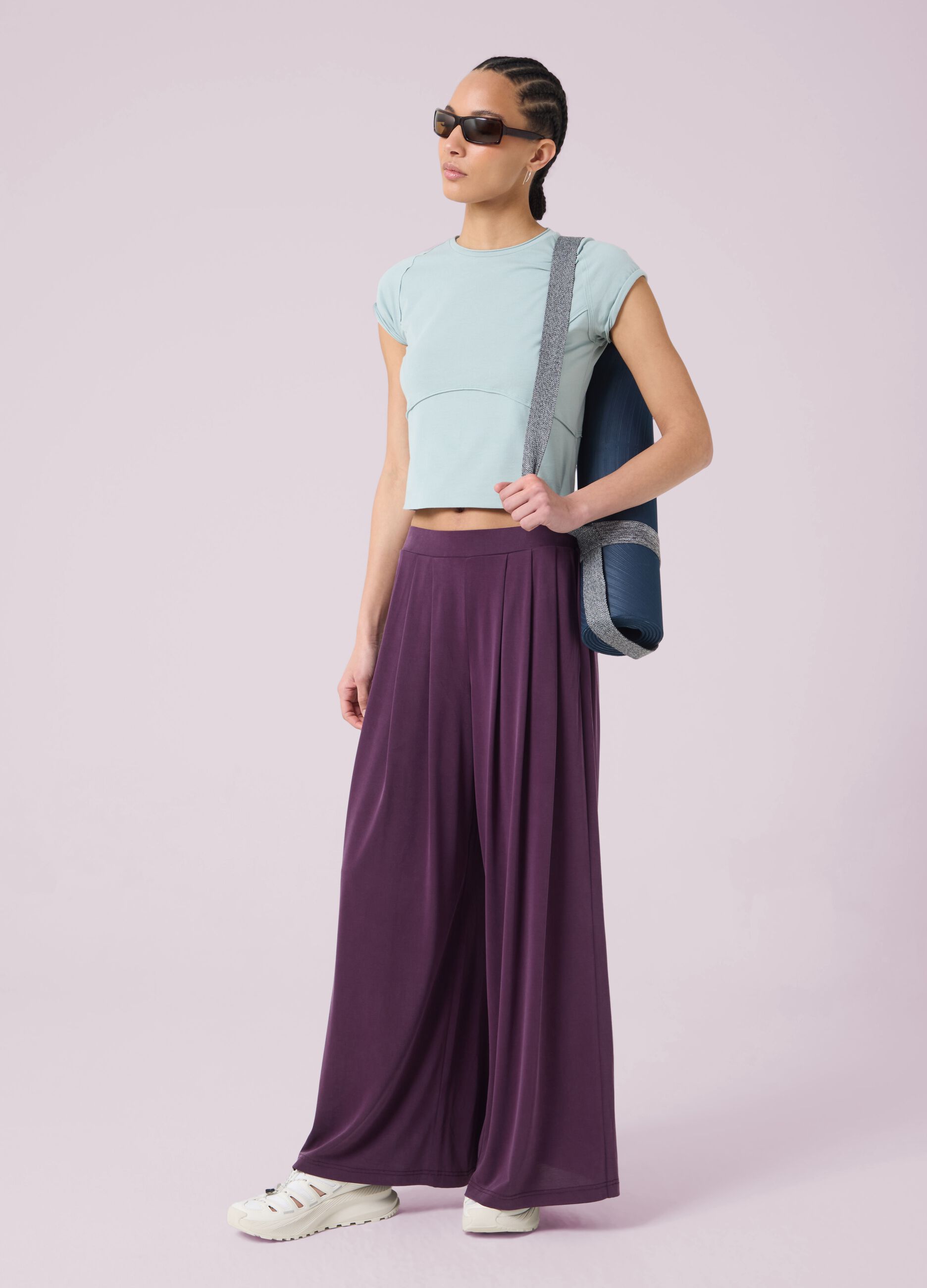 Cropped T-shirt with exposed seams ALTAVIA STUDIO