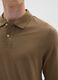 Polo in puro cotone marrone regular fit_3