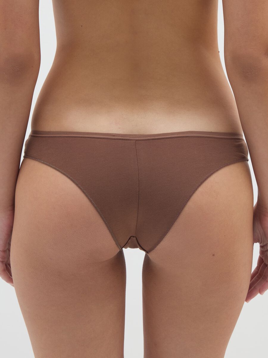 Set multipack slip in cotone elasticizzato marrone_2