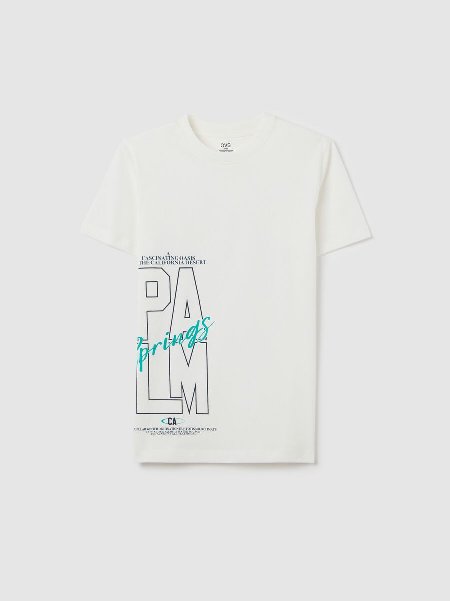 White pure cotton T-shirt for boys_3