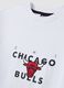 White pure cotton T-shirt with Chicago Bulls print_1