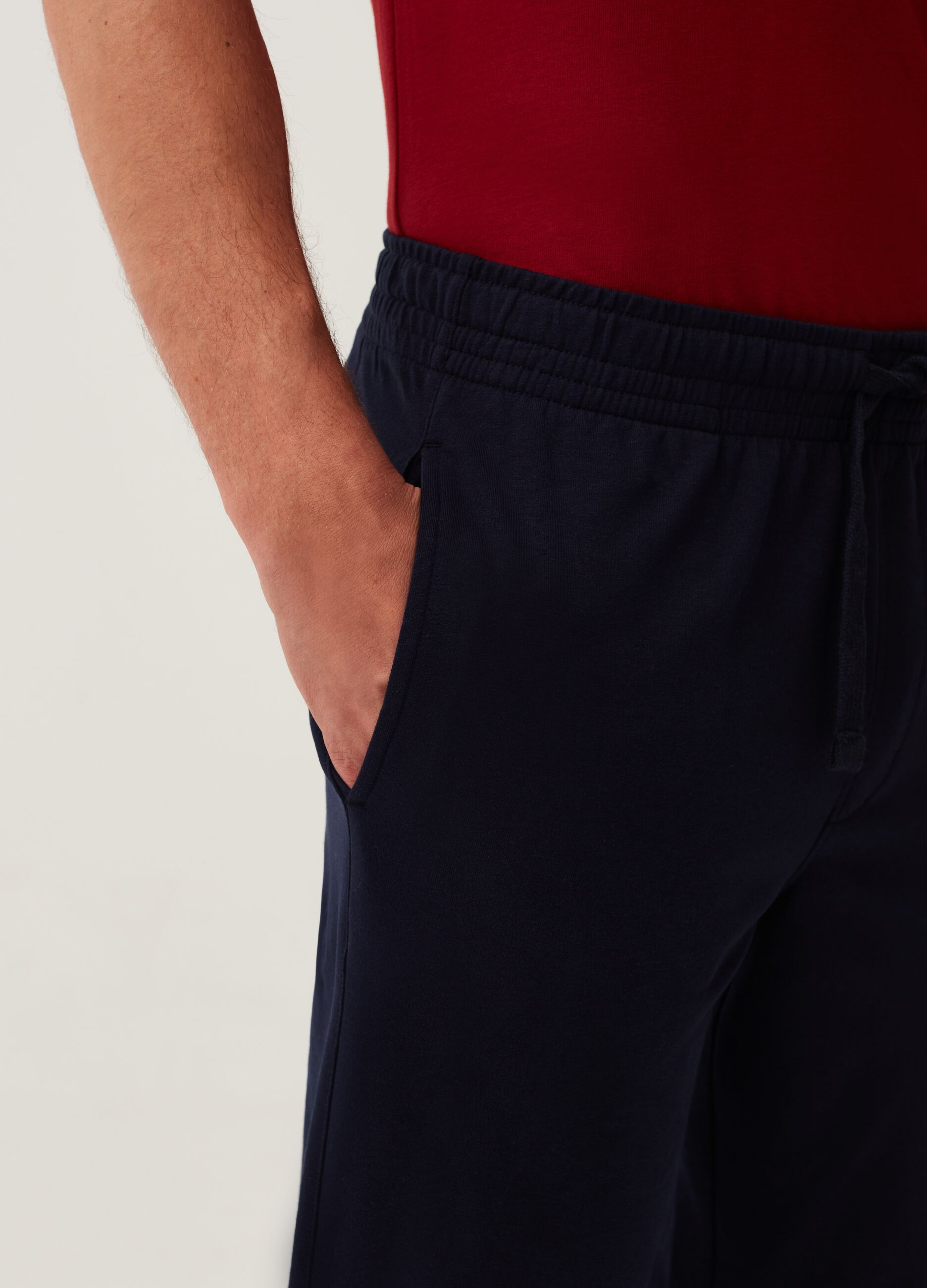 Joggers straight fit in French Terry_3