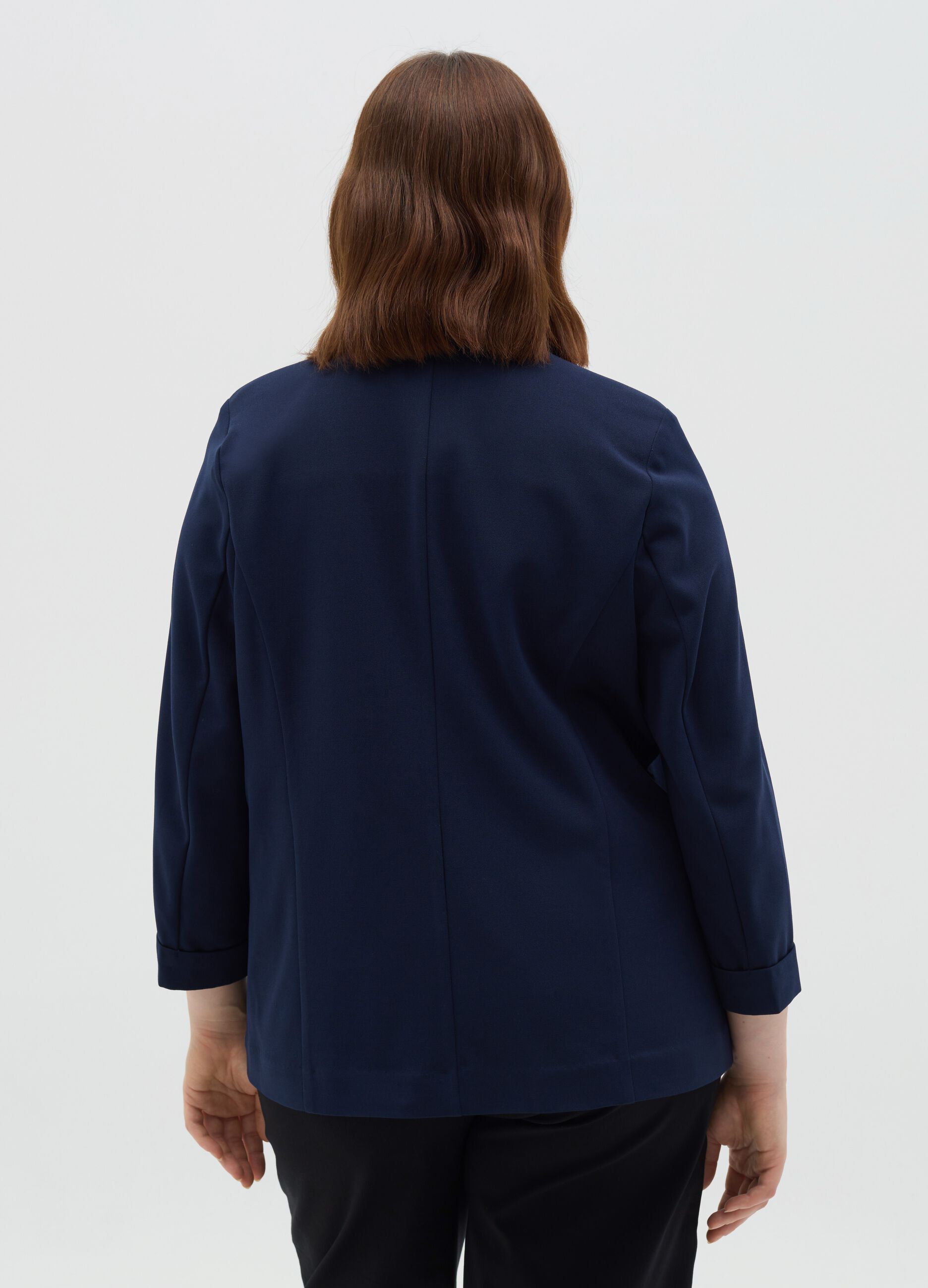 Curvy open blazer