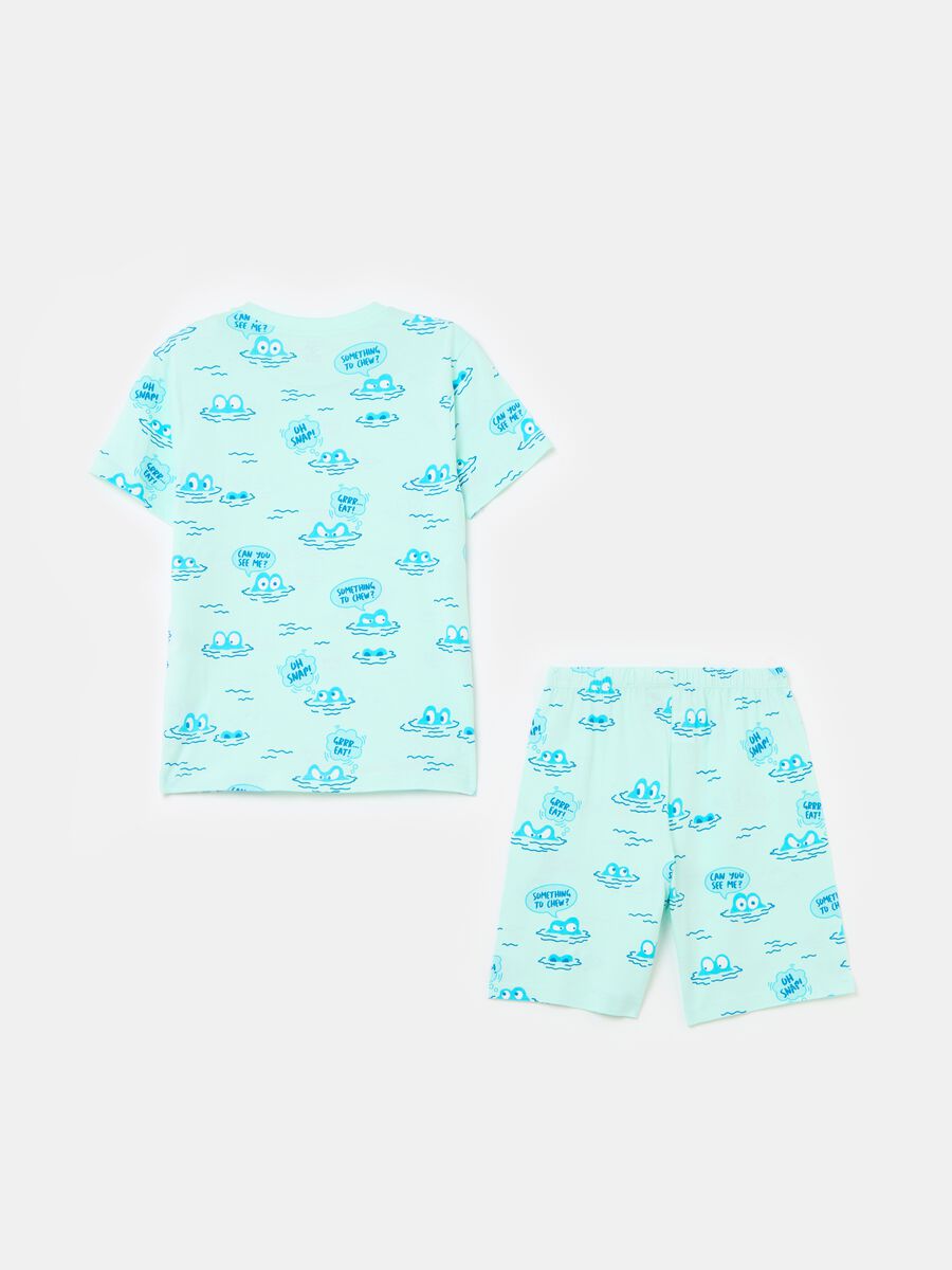 Organic cotton pyjamas with print_1