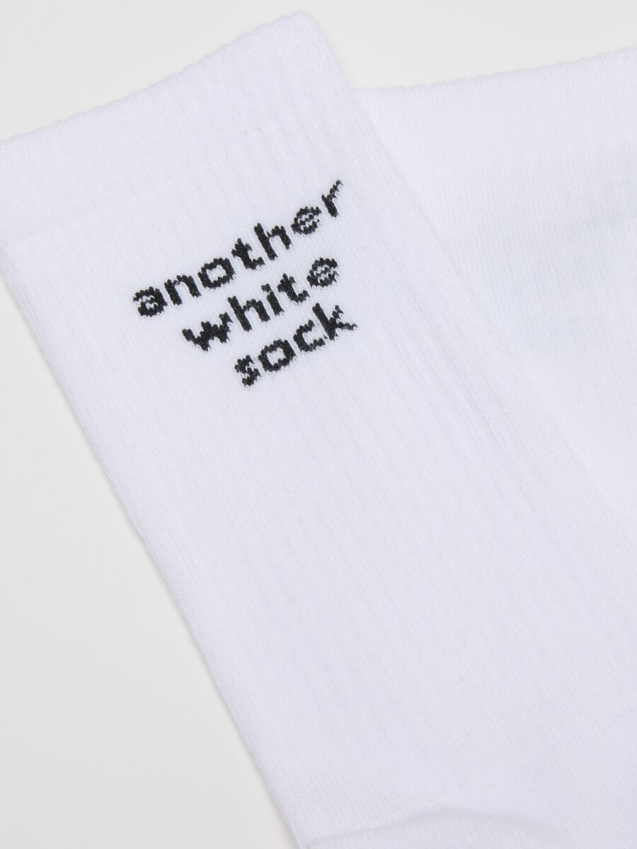 Multi-coloured sports socks tripack in stretch cotton_1
