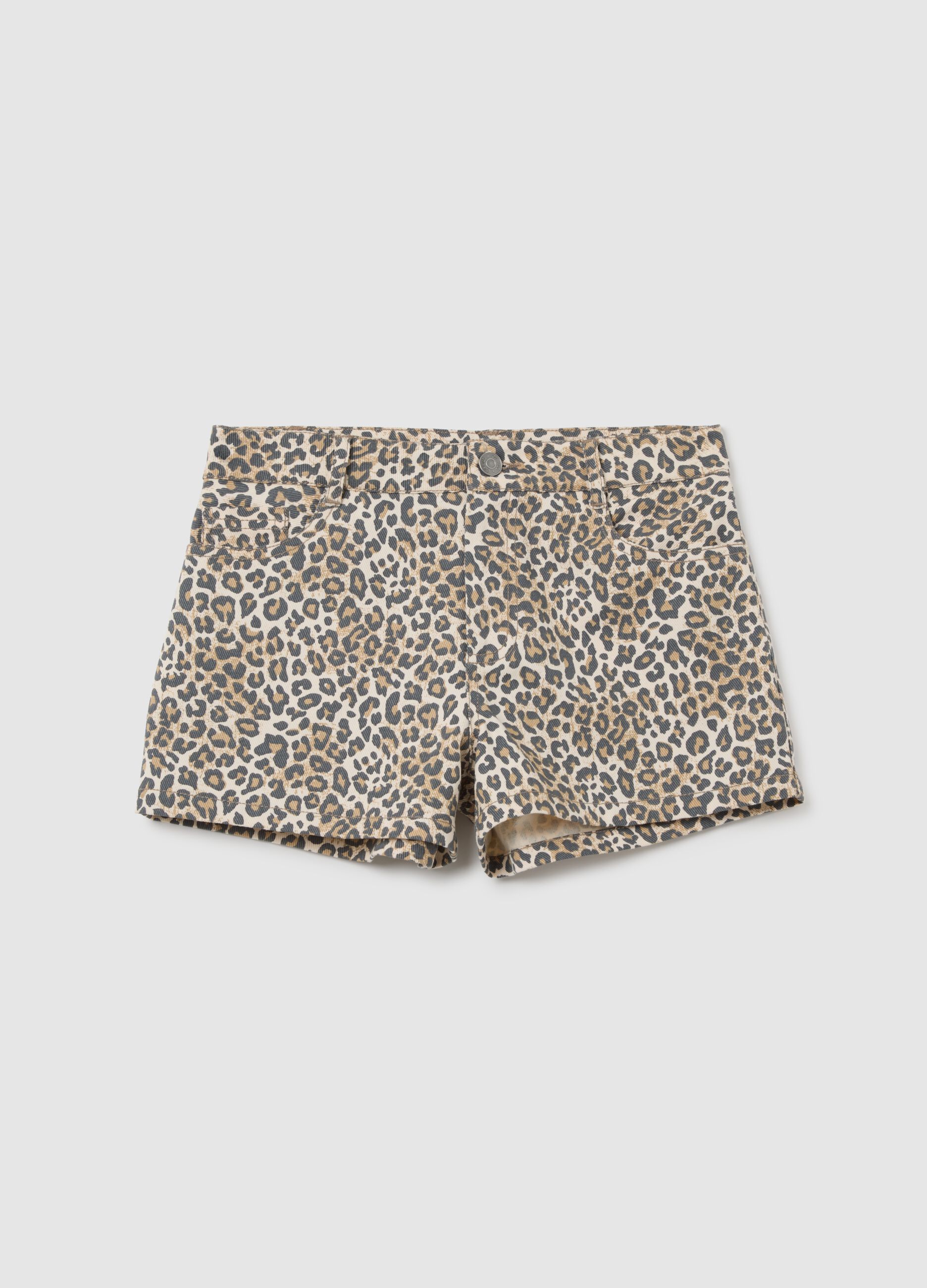 Shorts da ragazze in puro cotone multicolor regular fit