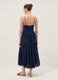 Long blue dress in pure viscose_3