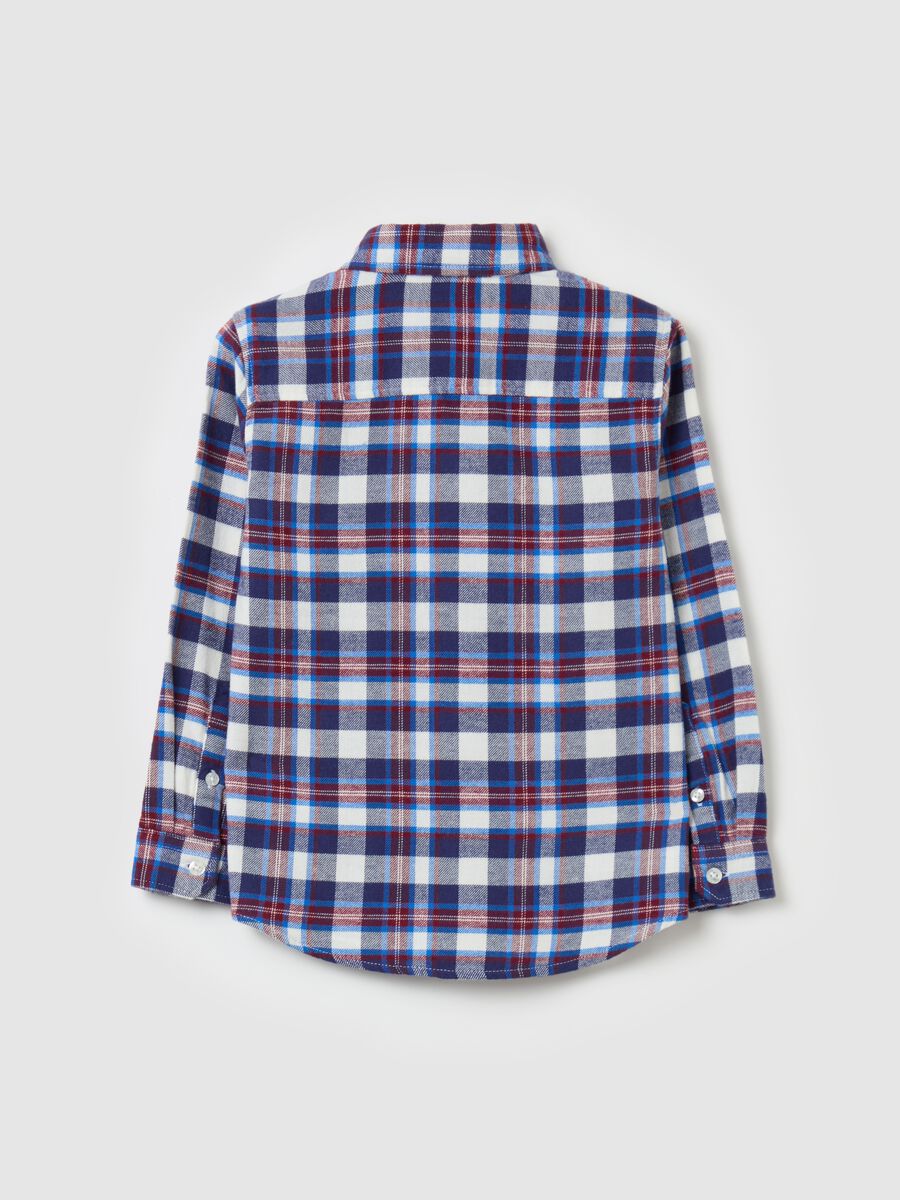 Shirt with check pattern in flannel_1