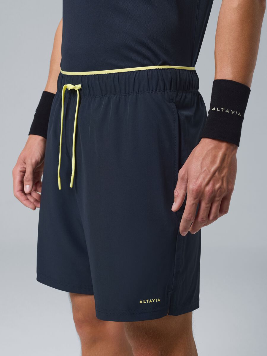 Shorts sportivi neri in tessuto elasticizzato ALTAVIA COURT_3