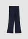 Blue stretch organic cotton leggings_1