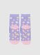 Girls' Multicolour Cotton Blend Non-Slip Socks_2