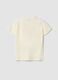 Children's regular fit beige pure cotton t-shirt with prints_4