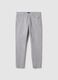 Grey stretch cotton slim fit trousers_4