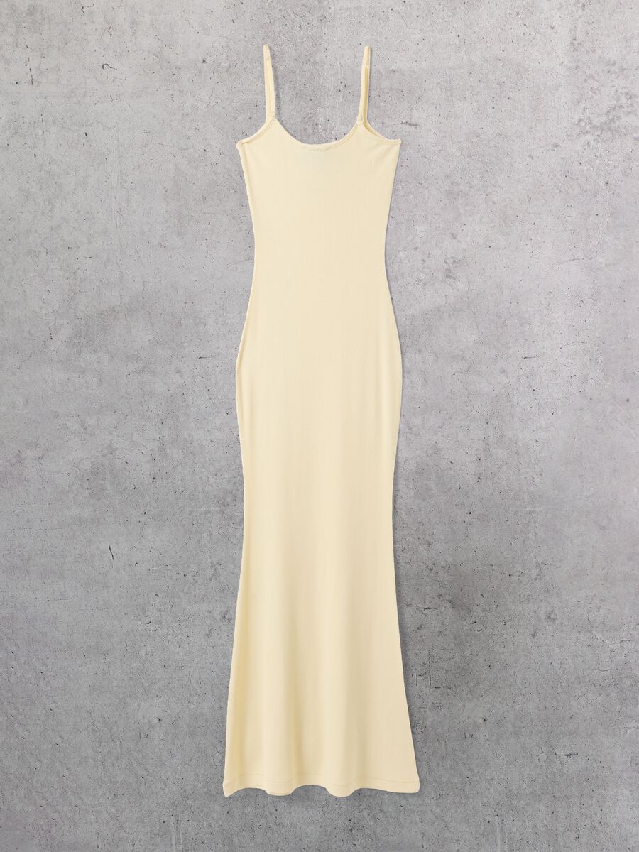 Long Dress Pastel Yellow_7