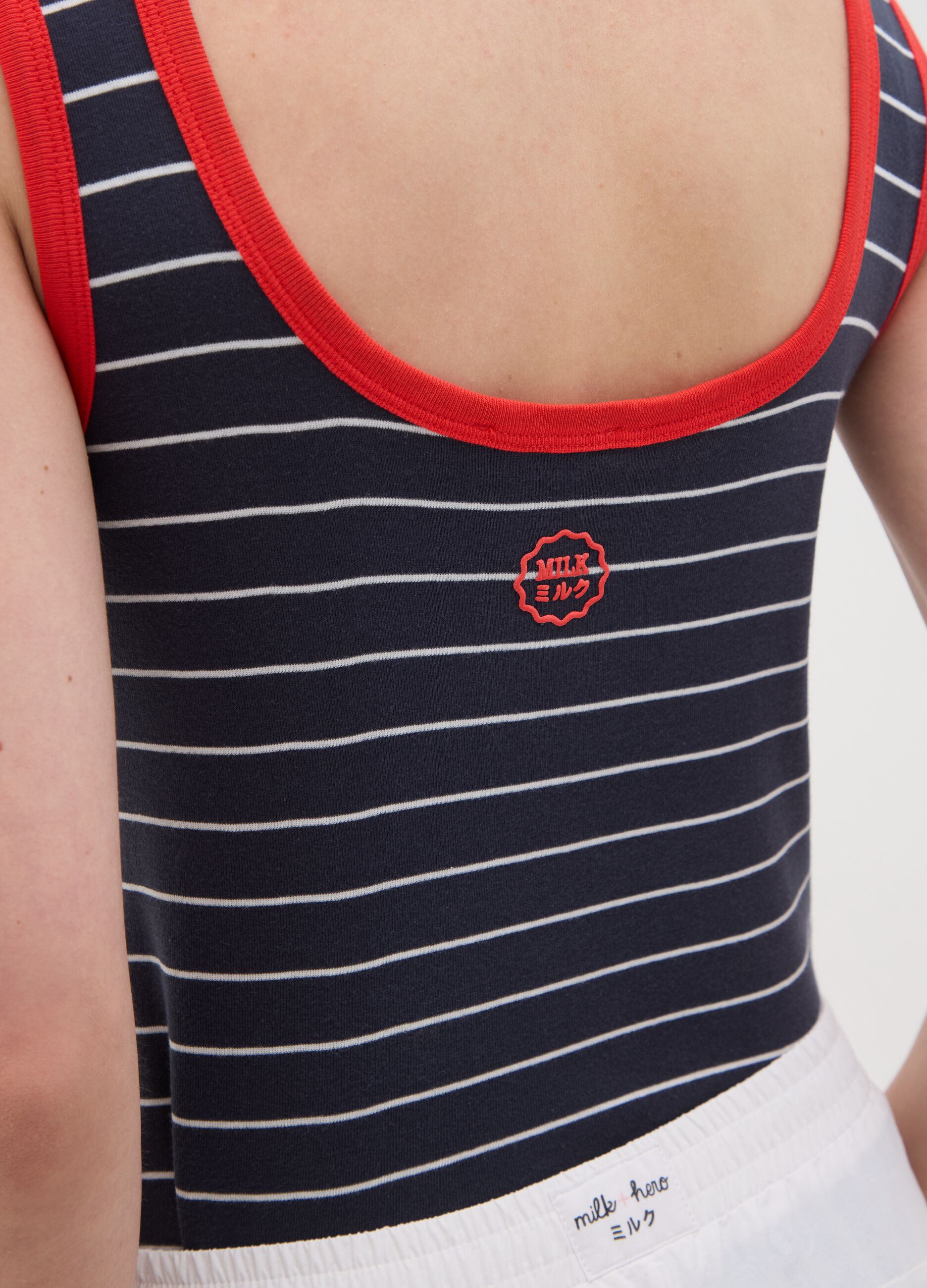 Women's multicolour regular fit pure cotton vest