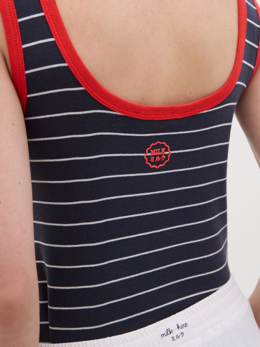 Women's multicolour regular fit pure cotton vest_2