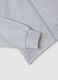 Grey cotton blend regular fit sweatshirt with zip_5