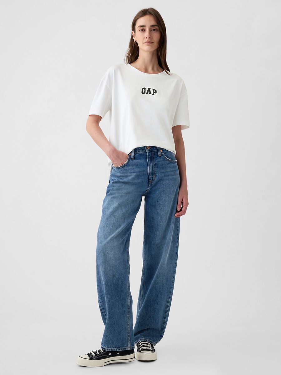 White Short Sleeve Cotton T-Shirt_2