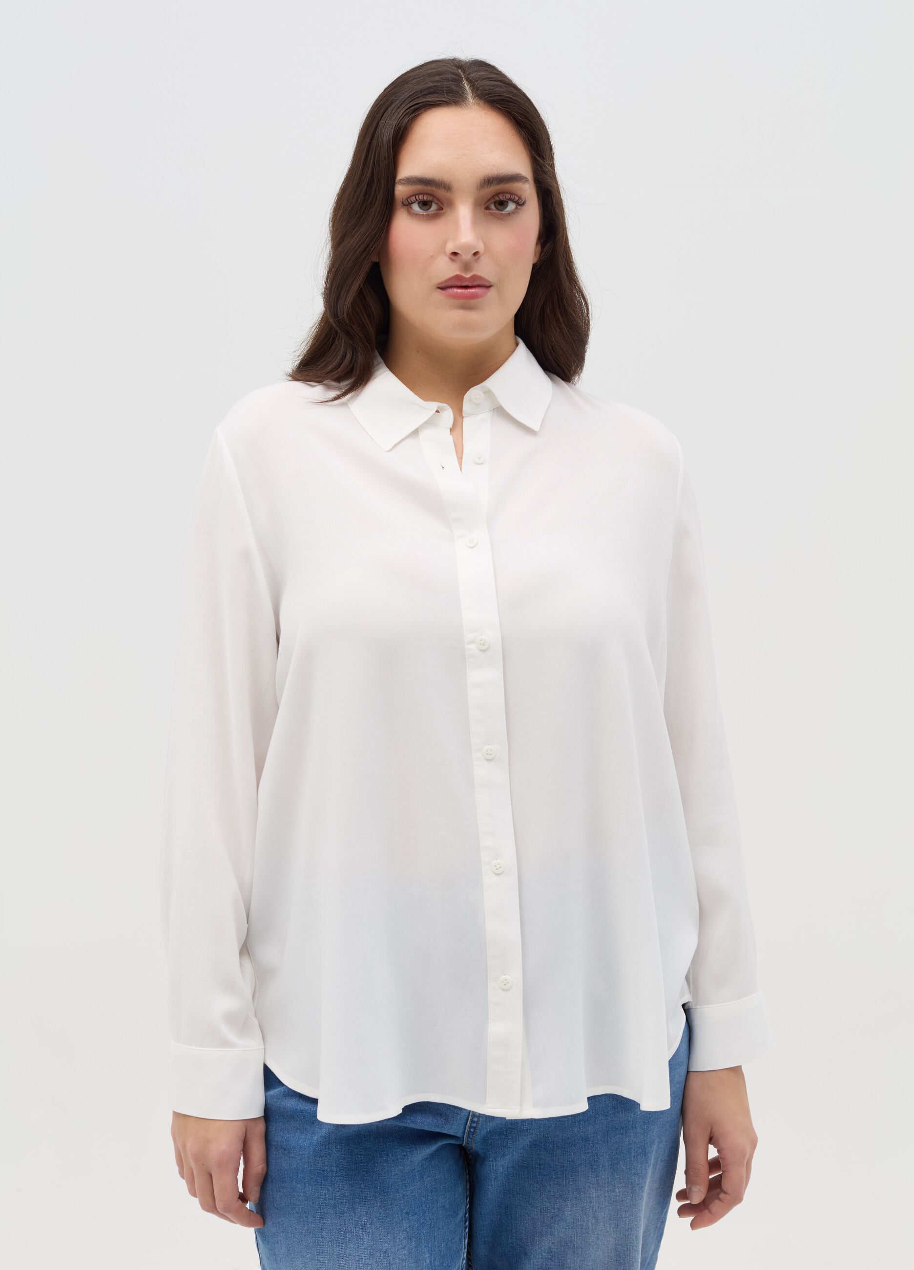 Camicia in viscosa Curvy