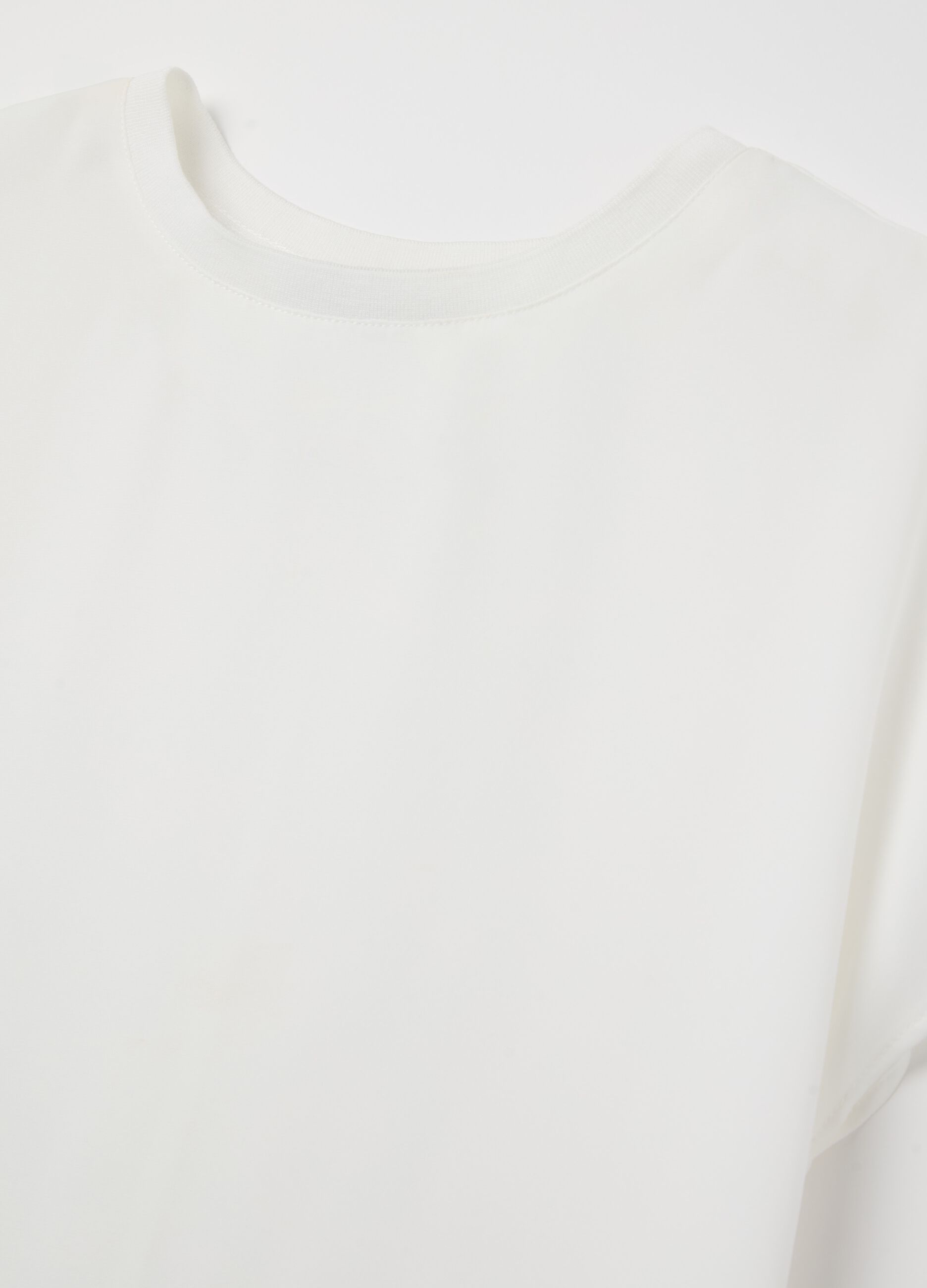 Blusa in crêpe tinta unita