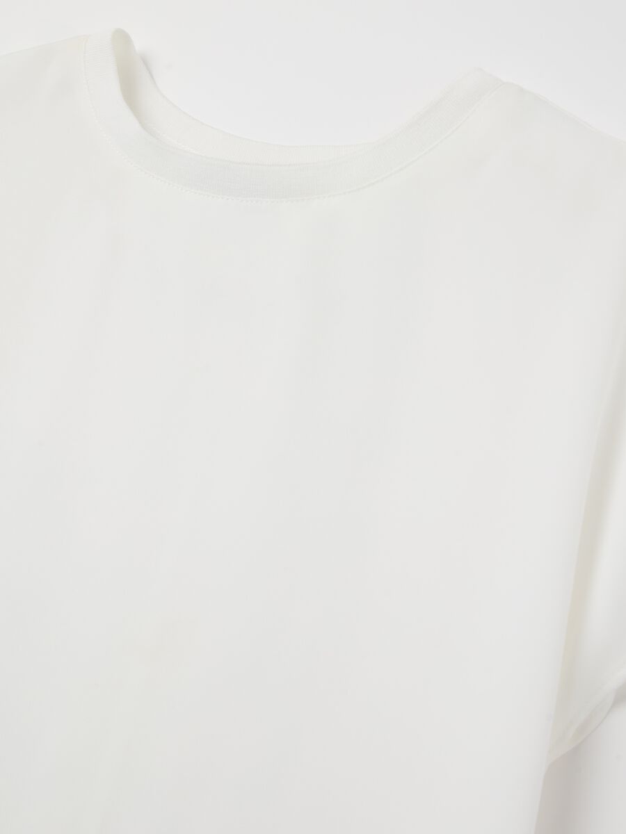 Solid colour blouse in crêpe_5