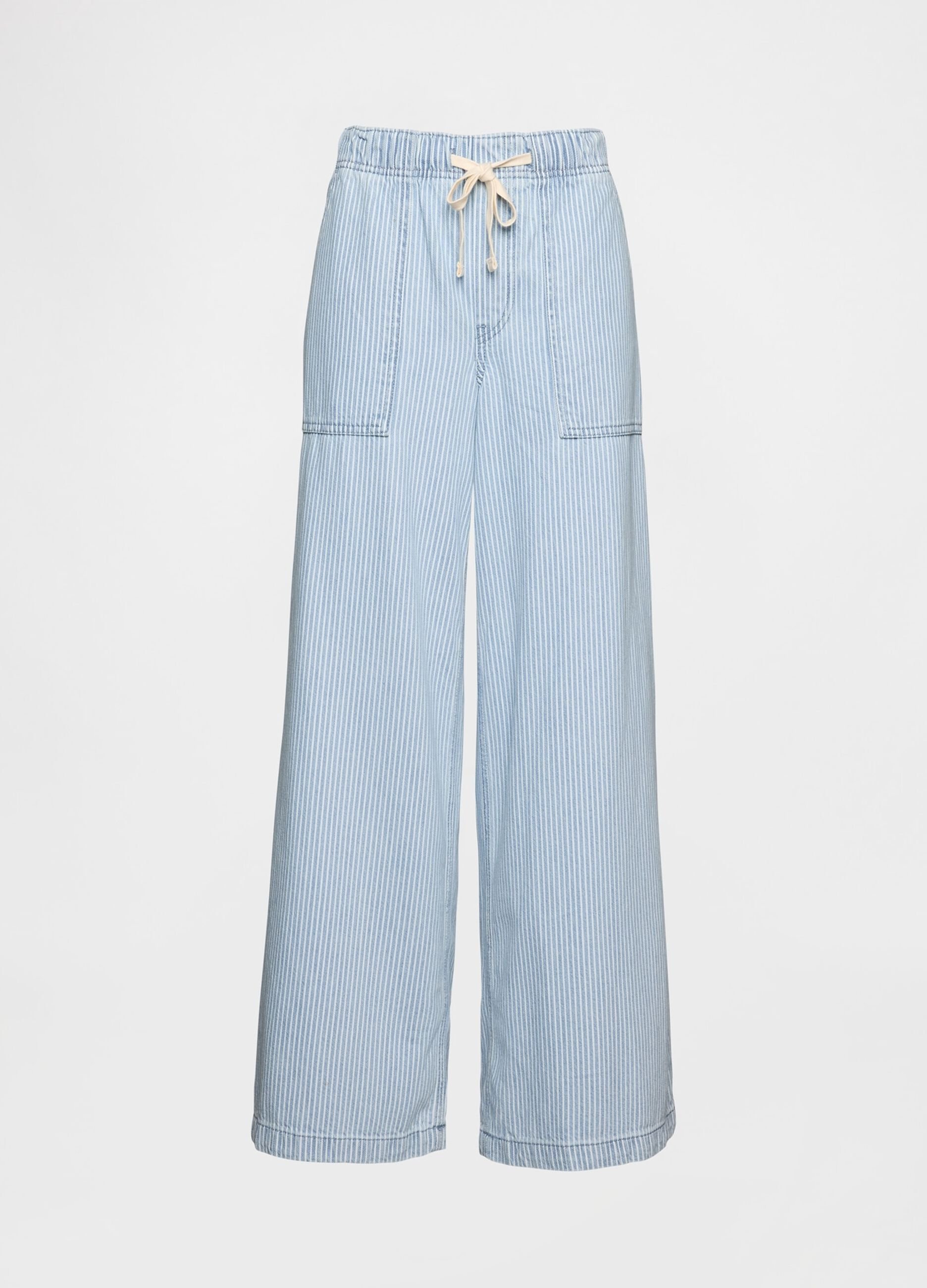 Wide Leg Light Denim Trousers by Gap