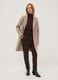 Camel regular-fit coat with lapels and buttons_2