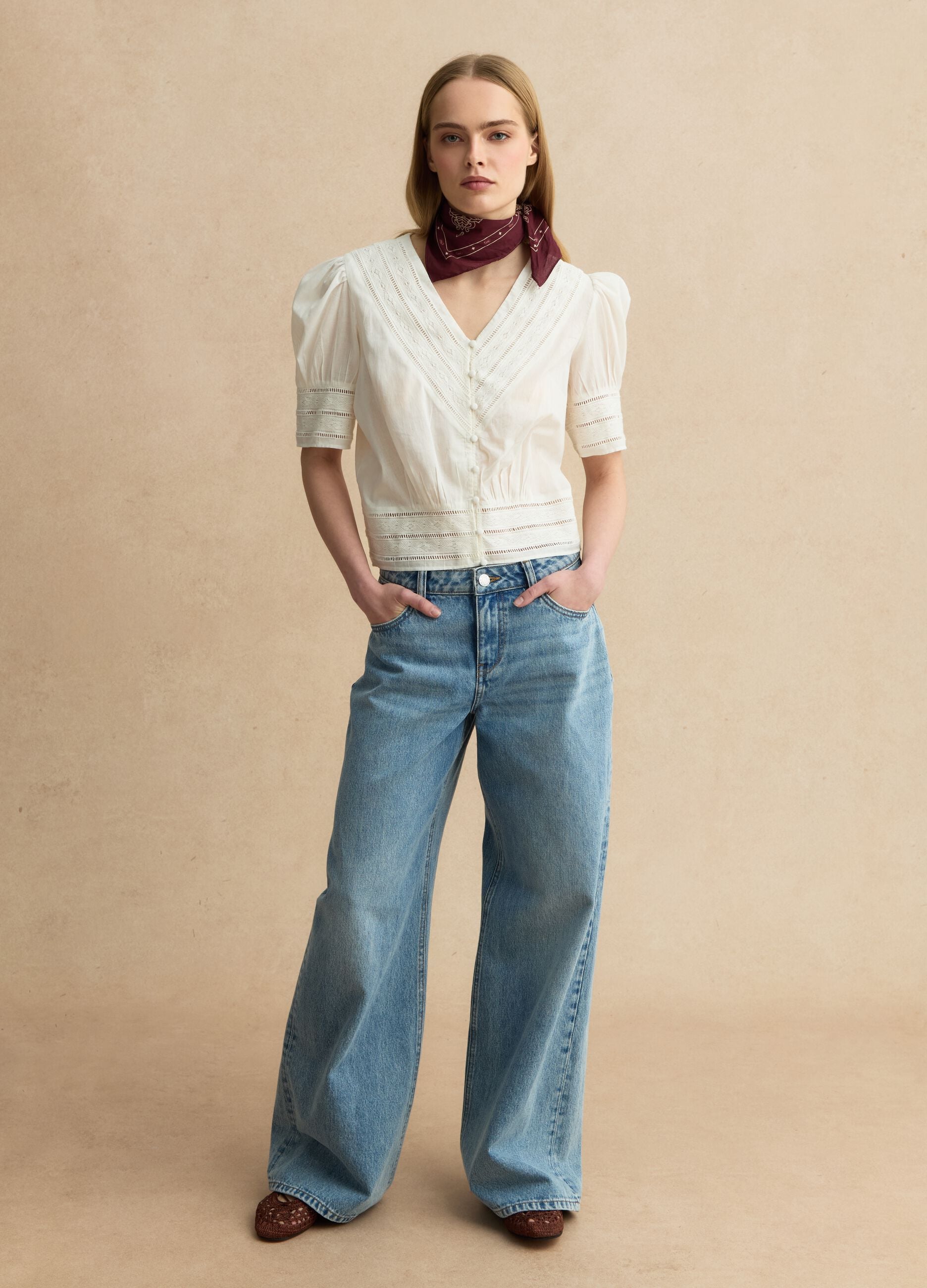 Camicia bianca in puro cotone