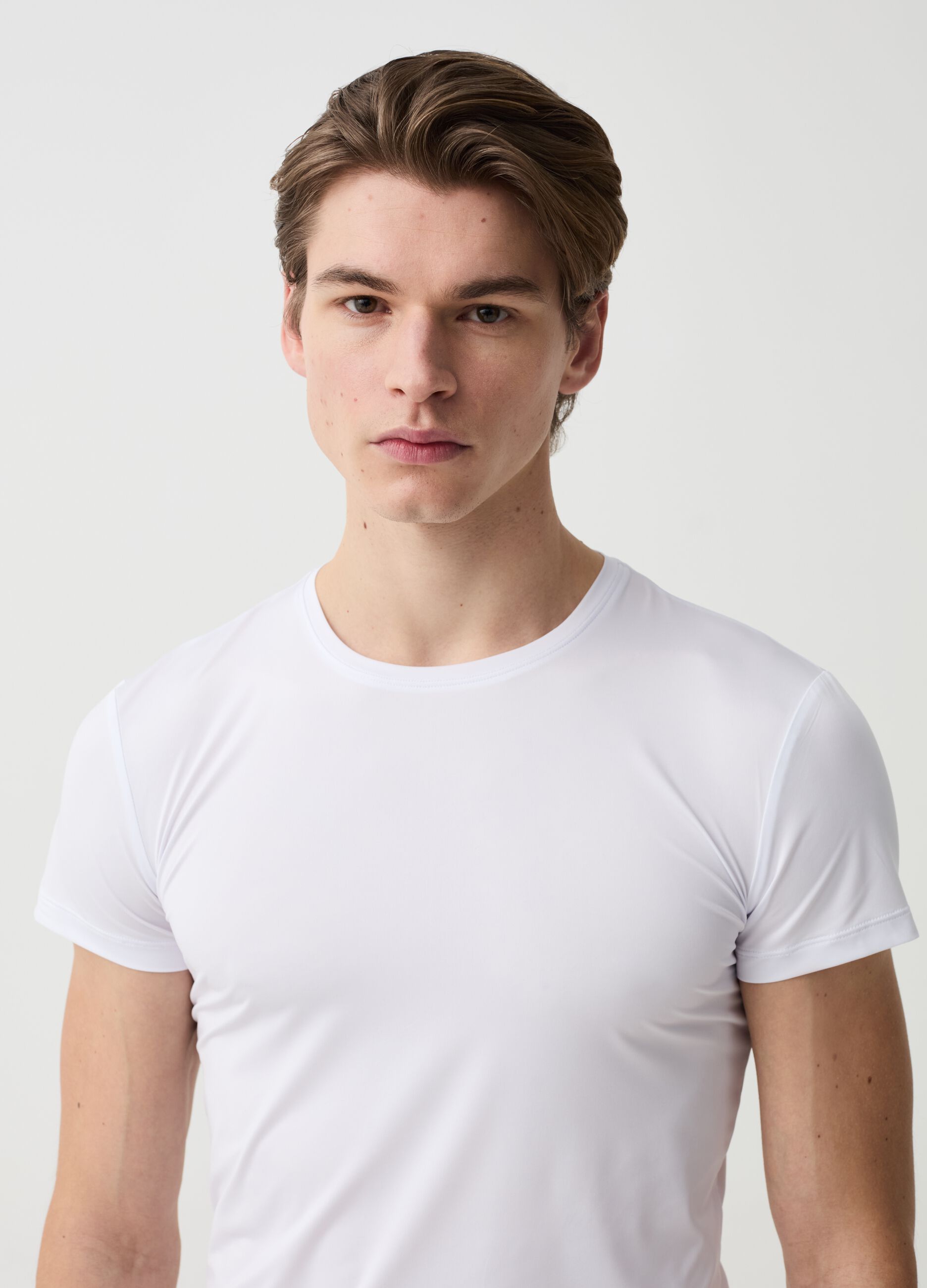 OVS Tech two-pack undershirts with round neck