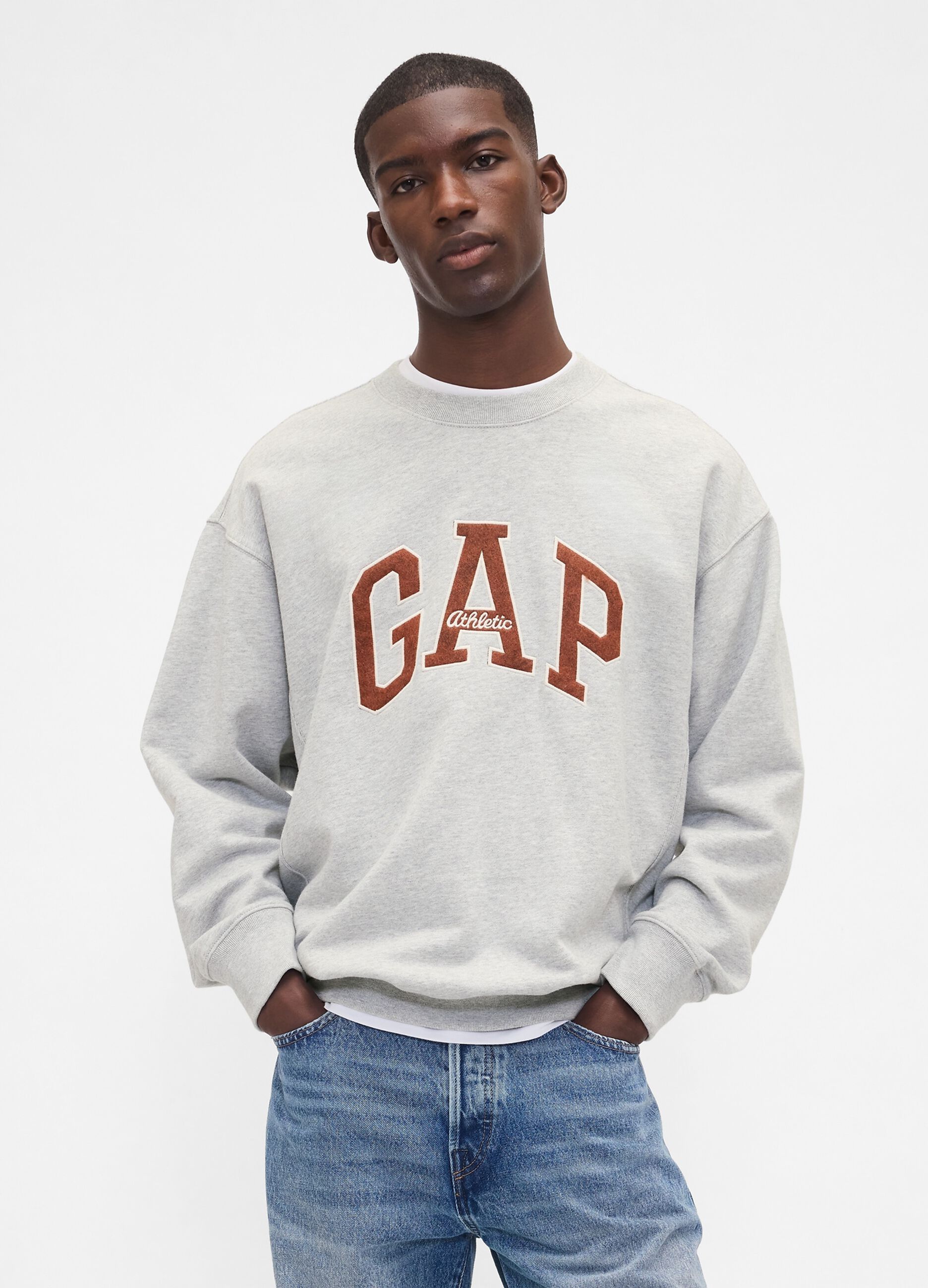 Grey Sweatshirt with Logo