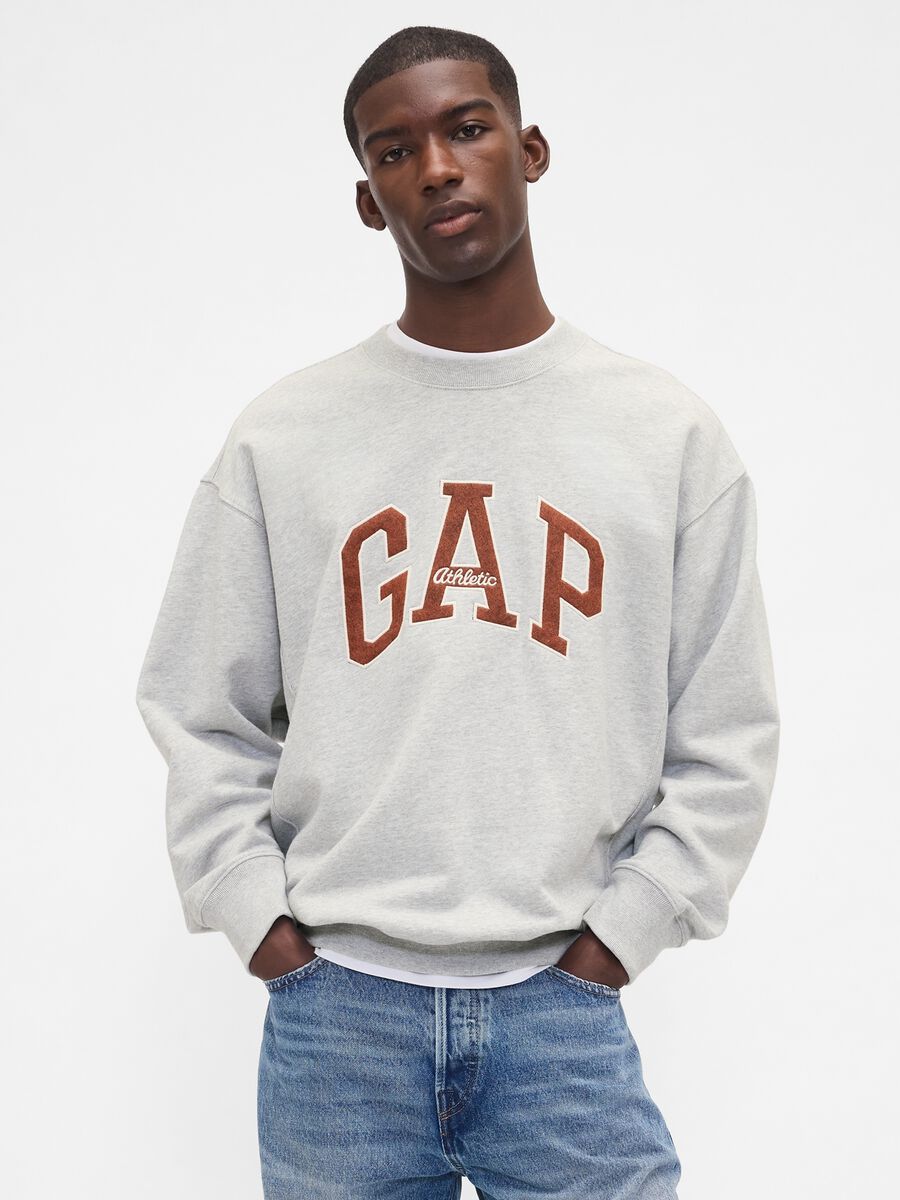 Grey Sweatshirt with Logo_0