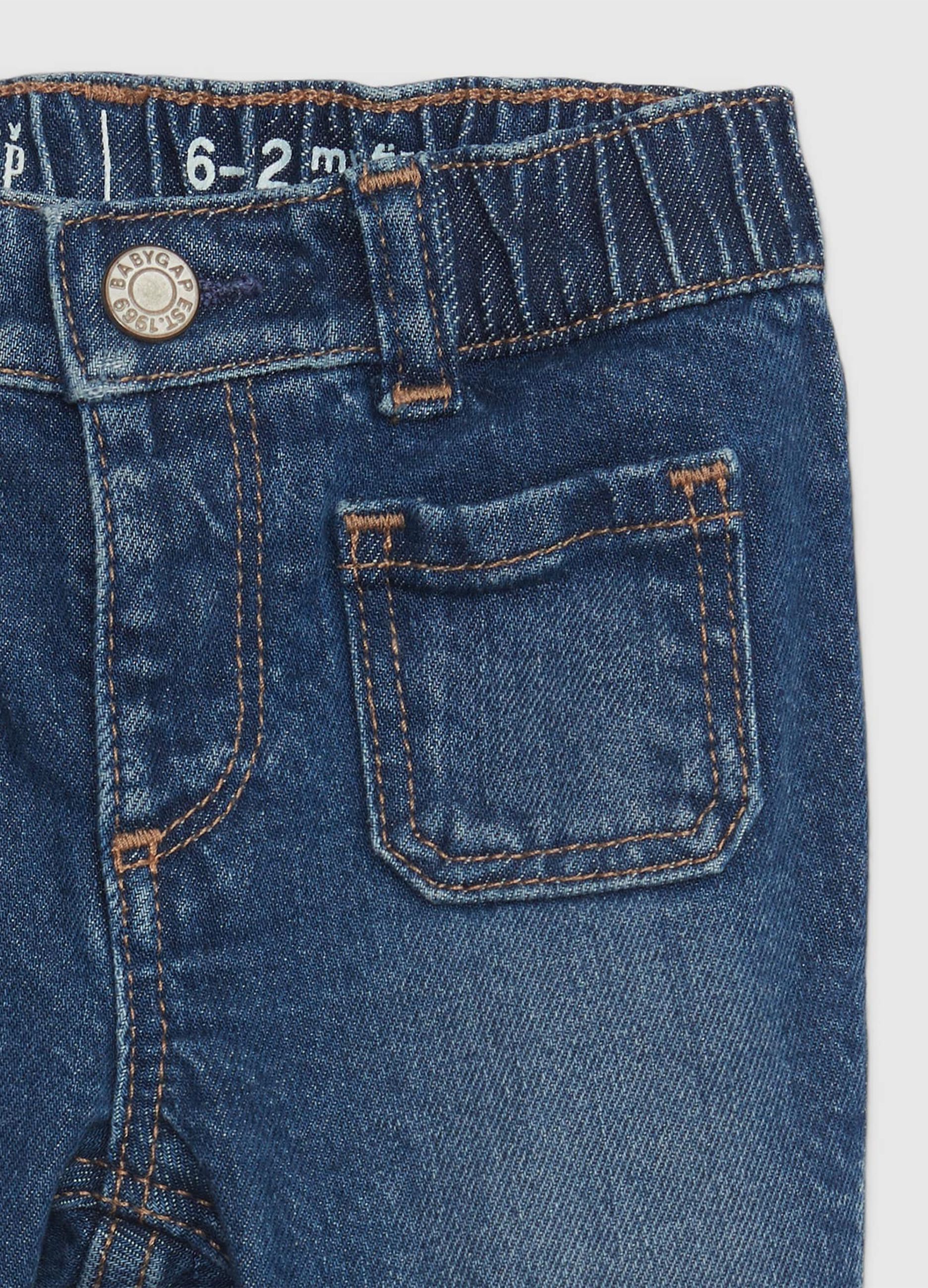 Flare-fit jeans in organic cotton